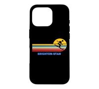 Brighton Utah Skiing Skier Ski Retro Sun Vintage Sunset Fun Case for iPhone 16 Pro