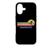 Brighton Utah Skiing Skier Ski Retro Sun Vintage Sunset Fun Case for iPhone 17