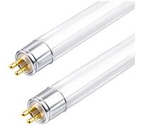 Brightora Fluorescent Light Tube 8W 2 Pack, Fly Killer Bulb White 4000K Consumption Tube Light T5 Cool 560LM, G5 2-Pin Base 226mm CFL Bulbs, High Efficiency Lamps for Cabinet, Kitchen, Bathroom