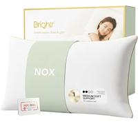 Brightr® ‘Nox’ Luxury Hotel Down Alternative Pillow for Neck Pain | Shoulder and Spinal Support Pillow for Side Sleepers | Osteopath Recommended | Height Adjustable | Soft