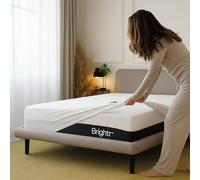 Brightr® Waterproof Mattress Protector | Small Double 120x190cm | Breathable, Hypoallergenic Cover with Elastic Skirt | Soft & Noiseless Bed Protection - Fits Mattresses up to 35cm Deep