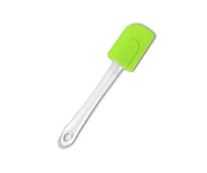"Brights" Green Silicone Spatula with Clear Plastic Handle for Cooking & Baking