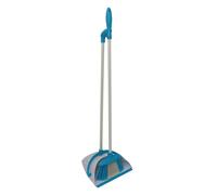 Charles Bentley Brights Long Handled Dustpan & Brush Set - Blue, Blue