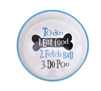 Brightside Ceramic Dog Bowl - To Do List