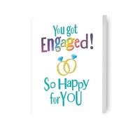Brightside ENGAGEMENT CARD 'YOU GOT ENGAGED' HAPPY ENGAGEMENT CARD