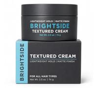 Brightside Textured Cream - Lightweight Hold Matte Finish Water Based Hair Cream For Men - For All Hair Types - Premium Hair Styling Product - 2.5oz / 74g