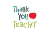 BRIGHTSIDE Thank You Teacher Card, Multicolour, 22.86 x 12.7 cm, Premium Quality with Envelope