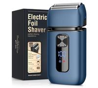 Brightup Foil Shaver, Upgraded Electric Razor for Men with Pop-Up Trimmer, USB-C Rechargeable & 150-Min Runtime, Waterproof Cordless Electric Shaver, Double Floating Blade for Close Shaving