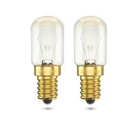 BrightWish Oven Lamp E14-42 W (40 watts) - 300 Degree Heat Resistant - Dimmable - Warm White - Pack of 2 - Bulb for Oven, Salt Lamp, Microwave, Cooker Hood