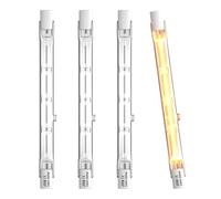 BrightWish R7S Heat Lamp Bulb 200W 118mm 2300K Warm White Halogen Heating Bulb for Food Catering,Restaurant and Kitchen 220-240V