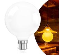 BrightWish Vintage LED Light Bulb, B22 Bayonet Cap 7W(70W Equivalent) G125 Large Globe LED Bulbs, 1800K Warm Yellow, Bayonet Light Bulb for Lamp and Decoration
