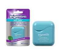 BrightWorks Soft Slide Dental Floss, for Tight Spaces and Extra Comfort, 43.7 Yards (Pack of 4)