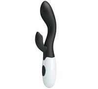 Brighty Pretty Love dual stimulation vibrator aqua green, Poids 0.142 Kg, Color Black
