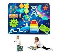 Brightzen Wooden Busy Board for Toddlers and Young Kids-Montessori Toys 2 3 Years Old Sensory Toy for Early Development, Sensory Activity Board Fine Motor Skills Birthday Gift for Girls Boys