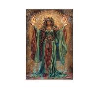 Brigid Celtic Goddess Poster_ Sacred Fire & Healing Canvas Poster Wall Art Decor Print Picture Paintings for Living Room Bedroom Decoration 20x30inch(50x75cm)