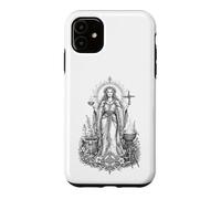 Brigid Celtic Goddess Sacred Flame Healing Line Art Case for iPhone 11