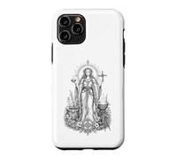 Brigid Celtic Goddess Sacred Flame Healing Line Art Case for iPhone 11 Pro