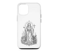 Brigid Celtic Goddess Sacred Flame Healing Line Art Case for iPhone 12/12 Pro