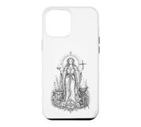 Brigid Celtic Goddess Sacred Flame Healing Line Art Case for iPhone 12 Pro Max