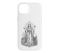 Brigid Celtic Goddess Sacred Flame Healing Line Art Case for iPhone 14 Plus