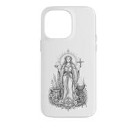 Brigid Celtic Goddess Sacred Flame Healing Line Art Case for iPhone 14 Pro Max