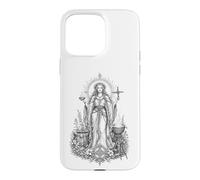 Brigid Celtic Goddess Sacred Flame Healing Line Art Case for iPhone 15 Pro Max