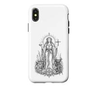 Brigid Celtic Goddess Sacred Flame Healing Line Art Case for iPhone X/XS