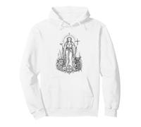 Brigid Celtic Goddess Sacred Flame Healing Line Art Pullover Hoodie