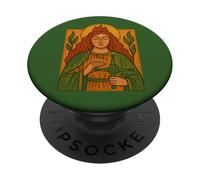 Brigid Goddess and Her Cross Celtic Pagan Imbolc PopSockets Adhesive PopGrip