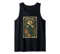 Brigid Muse of Fire and Renewal Celtic Art Nouveau Style Tank Top