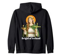 Brigid of Ireland Celtic Goddess Design for Believers Zip Hoodie