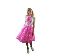 Brigitta Ladies Rock n Roll Polka Dot Skirt and Scarf 50's - 60's Style Fancy Dress