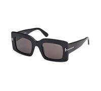 Brigitta Square Glossy Black Sunglasses - male - Tom Ford - Sunglasses - Black - 50 MM - Accessories 50 MM