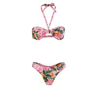 Brigitte lemon-print bikini set - Pink PP-P-M