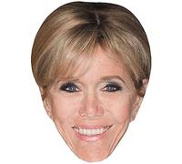 Brigitte Macron (Make Up) Celebrity Mask, Flat Card Face, Fancy Dress Mask