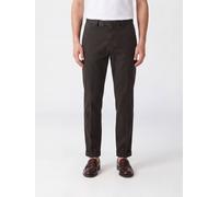 BRIGLIA 1949 Slim Fit Pleated Cotton Tailored Trousers - Size: 48 - male