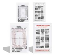 Brigruk Card Centering Tool - 2021 Version, Works on Standard Sizes, Includes 2X Tool & 2X Guide