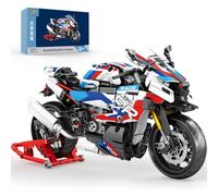 Brihappen 1:8 Scale 1000 RR Motorbike Building Toy Set Adults Man, Technical Sport Touring Motorcycle Model with Display Stand, Collectible Mechanical Bike Vehicle Construction Kit for Teens 14+