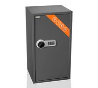 Brihard Business XXL Electronic LCD Safe 73x40x36 cm - Extra Large Electronic Safe with Code - Digital Keypad Lock LCD Screen - 2 x Adjustable Shelf