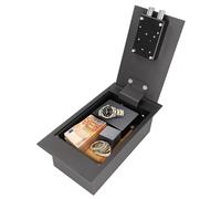 Brihard Floor mountable Safe with Key Lock - 4L Secure Storage - External size 13x39x21cm (HxWxD) Home Security Heavy Duty Safe with Key Lock - Internal size 12x33x17cm (HxWxD)