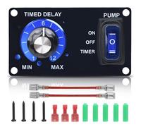 Briidea 12V Livewell Timer Switch, Intelligent Aerator Timer with Adjustable Cycle Control, Waterproof & Corrosion-Resistant for Fishing Boats and Bait Tanks