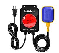 Briidea Sump Pump Alarm, Indoor/Outdoor High Water Septic Tank Alarm with 110dB Loud Alarm and Large LED Indicator, 10ft Level Float Switch, Ideal for Septic Sump Pump Pond Water Tank