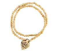 Brijkart Radha Naam Pure Tulsi Kanthi Mala - Single Round Handmade Tulsi Mala with Finishing Beads