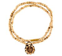 Brijkart Shri Radha Locket Tulsi Kanthi Mala - Handmade Single Round Mala with Finishing Beads, Pure Tulsi Wood