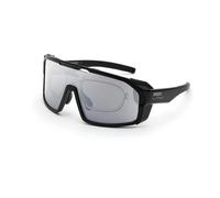 Briko Unisex Briko A7I Load Modular Black A0G Sunglasses Plastic Black Grey Mask Normal Mirror