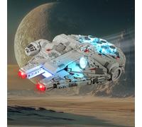 BRIKSMAX 2.0 LED Light Kit Compatible with LEGO Star Wars Millennium Falcon 75375, for Star Wars Fans and Collectors, Hidden Wire Design to Enhance Display and Highlight Iconic Details(NO LEGO)