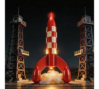BRIKSMAX 2.0 Light Kit Compatible with Lego Ideas Tintin Moon Rocket 21367 Building Sets - Original LED Lighting Kits (Accessories Only) for Display, Gifts & Collectors