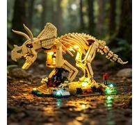 BRIKSMAX 2.0 Light Kit Compatible with Lego Jurassic World Dinosaur Fossils: Triceratops 77985 Building Sets - Original LED Lighting Kits (Accessories Only) for Display, Gifts & Collectors