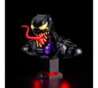 BRIKSMAX 2.0 Light Kit Compatible with Lego Marvel Venom Bust 76356 Building Sets - Original LED Lighting Kits (Accessories Only) for Display, Gifts & Collectors