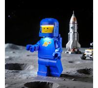 BRIKSMAX 2.0 Light Kit Compatible with Lego Minifigures Up-Scaled Blue Astronaut Minifigure 40921 Building Sets - Original LED Lighting Kits (Accessories Only) for Display, Gifts & Collectors